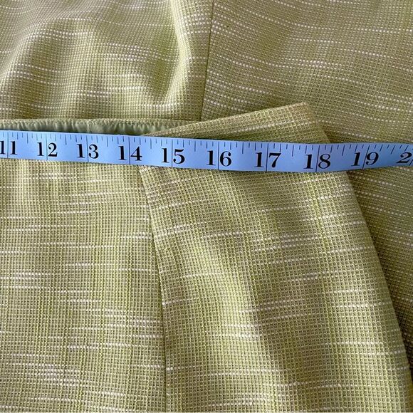 Judith Hart Collection Kohlrabi Green A-Line flared midi skirt fully lined Sz 16 - Picture 6 of 8